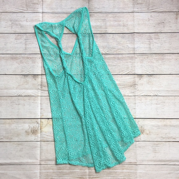 OP Teal Mesh Coverup M - Picture 2 of 5